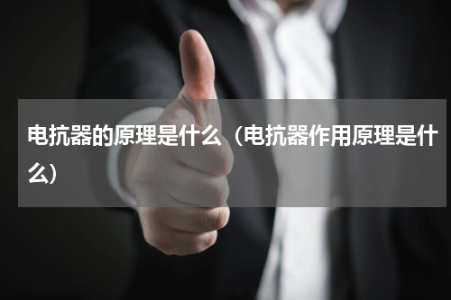电抗器的原理是什么（电抗器作用原理是什么）