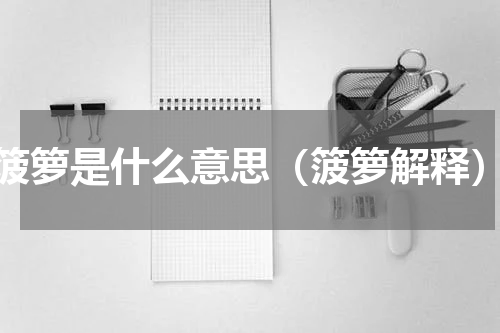 箥箩是什么意思（箥箩解释）
