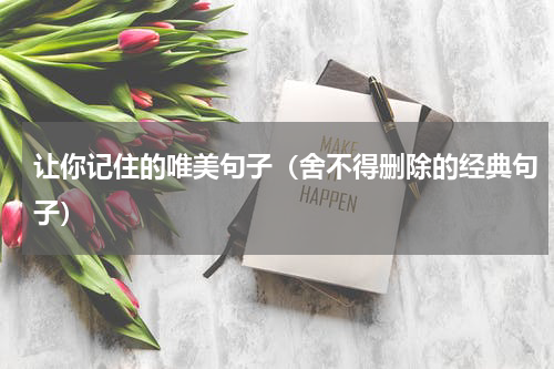 让你记住的唯美句子（舍不得删除的经典句子）