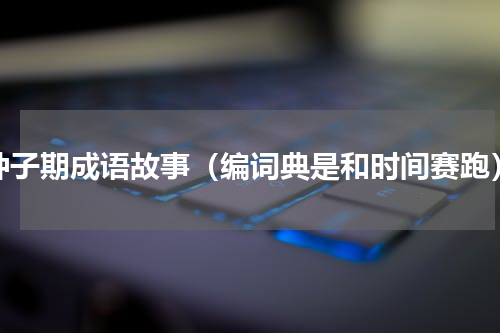 钟子期成语故事（编词典是和时间赛跑）
