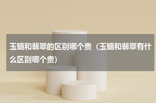 玉髓和翡翠的区别哪个贵（玉髓和翡翠有什么区别哪个贵）