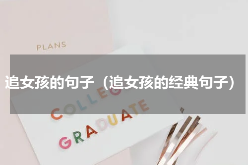 追女孩的句子（追女孩的经典句子）