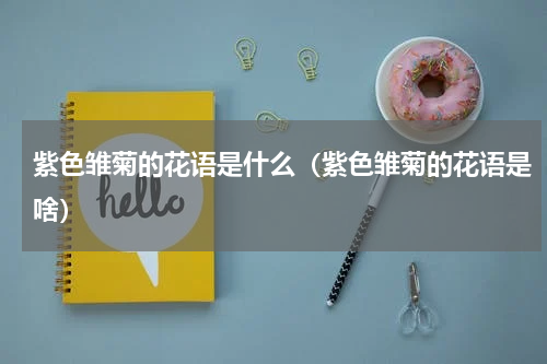 紫色雏菊的花语是什么（紫色雏菊的花语是啥）