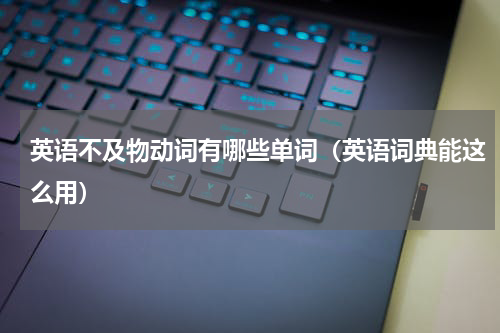 英语不及物动词有哪些单词（英语词典能这么用）