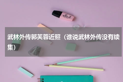 武林外传郭芙蓉近照（谁说武林外传没有续集）