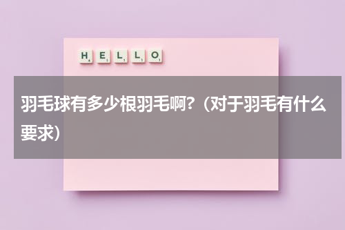 羽毛球有多少根羽毛啊?（对于羽毛有什么要求）