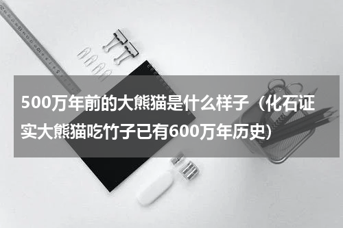 500万年前的大熊猫是什么样子（化石证实大熊猫吃竹子已有600万年历史）