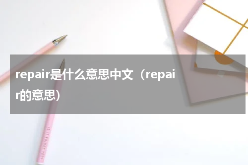 repair是什么意思中文（repair的意思）