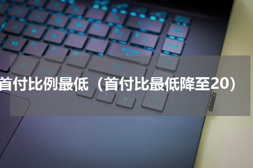 首付比例最低（首付比最低降至20）