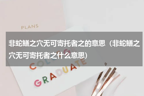 非蛇鳝之穴无可寄托者之的意思（非蛇鳝之穴无可寄托者之什么意思）