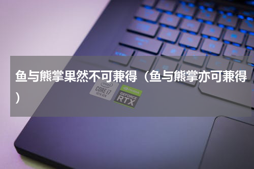 鱼与熊掌果然不可兼得（鱼与熊掌亦可兼得）