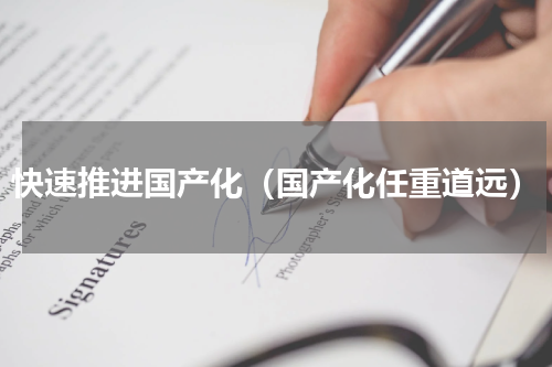 快速推进国产化（国产化任重道远）