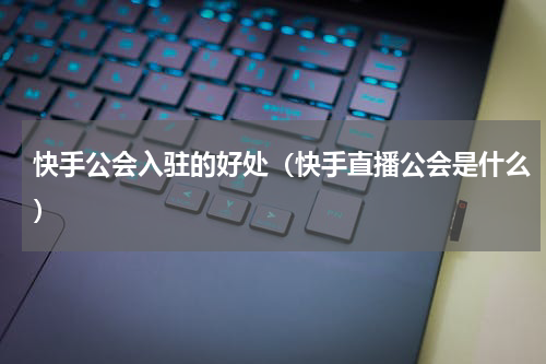 快手公会入驻的好处（快手直播公会是什么）