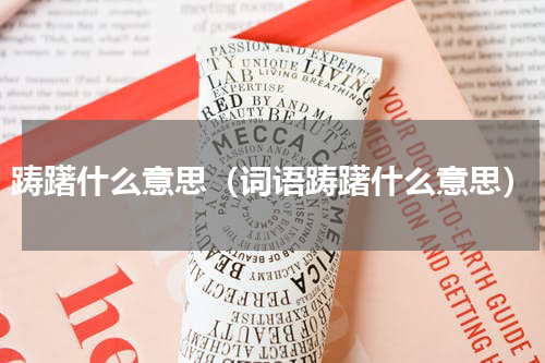 踌躇什么意思（词语踌躇什么意思）