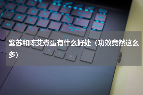 紫苏和陈艾煮蛋有什么好处（功效竟然这么多）