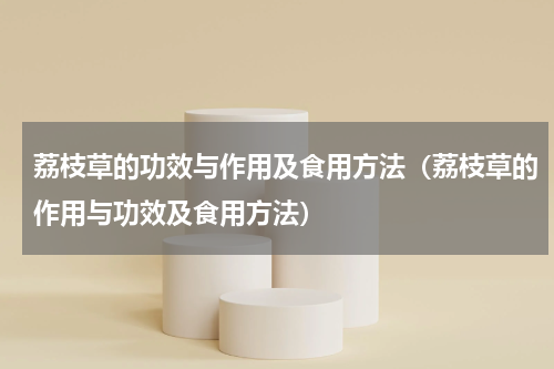 荔枝草的功效与作用及食用方法（荔枝草的作用与功效及食用方法）