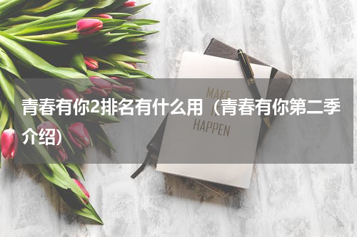 青春有你2排名有什么用（青春有你第二季介绍）