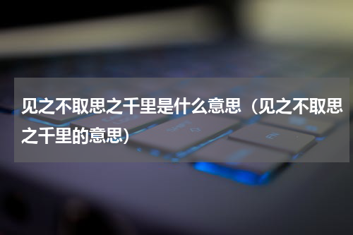 见之不取思之千里是什么意思（见之不取思之千里的意思）