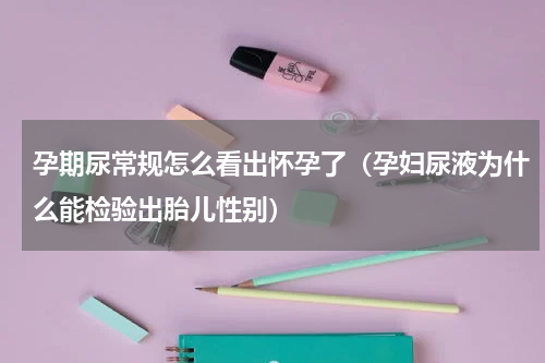 孕期尿常规怎么看出怀孕了（孕妇尿液为什么能检验出胎儿性别）