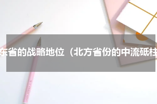 山东省的战略地位（北方省份的中流砥柱）