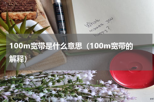 100m宽带是什么意思（100m宽带的解释）