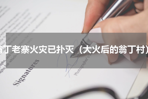 翁丁老寨火灾已扑灭（大火后的翁丁村）