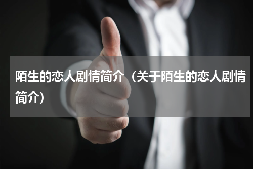 陌生的恋人剧情简介（关于陌生的恋人剧情简介）