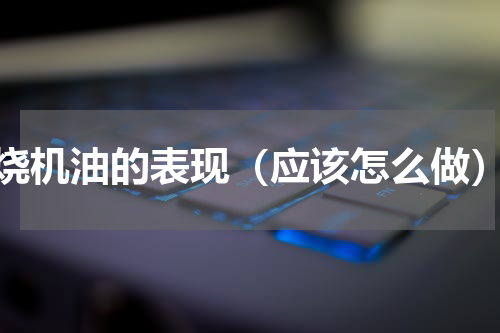 烧机油的表现（应该怎么做）