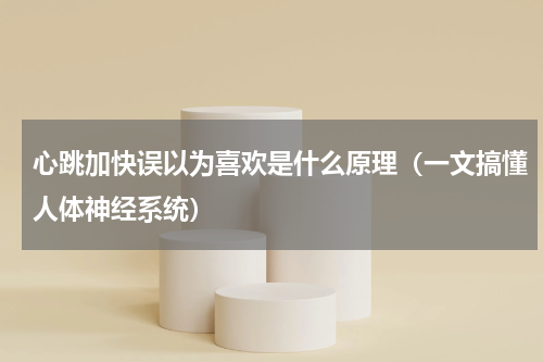 心跳加快误以为喜欢是什么原理（一文搞懂人体神经系统）