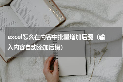 excel怎么在内容中批量增加后缀（输入内容自动添加后缀）