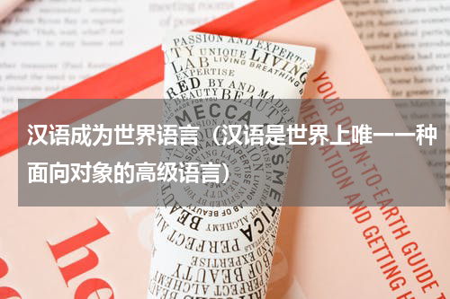 汉语成为世界语言（汉语是世界上唯一一种面向对象的高级语言）