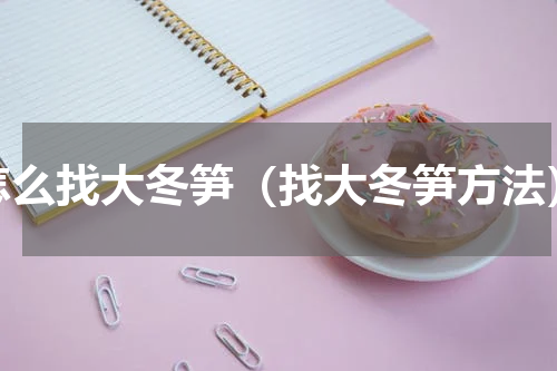 怎么找大冬笋（找大冬笋方法）