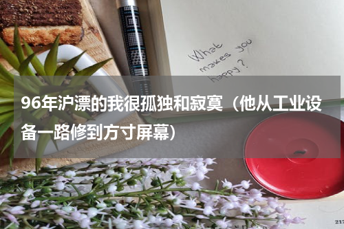 96年沪漂的我很孤独和寂寞（他从工业设备一路修到方寸屏幕）