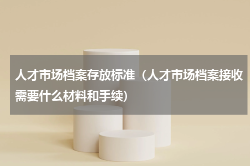 人才市场档案存放标准（人才市场档案接收需要什么材料和手续）