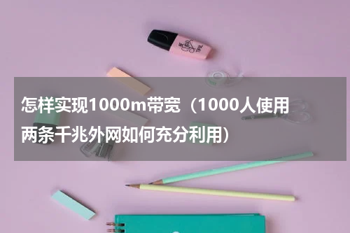 怎样实现1000m带宽（1000人使用两条千兆外网如何充分利用）