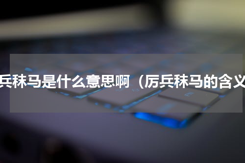 厉兵秣马是什么意思啊（厉兵秣马的含义）