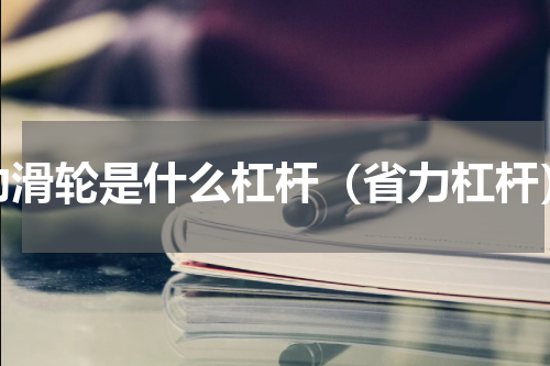 动滑轮是什么杠杆（省力杠杆）
