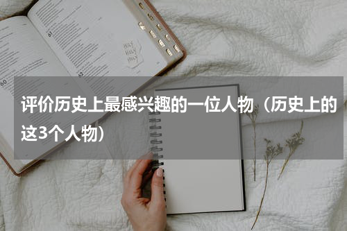 评价历史上最感兴趣的一位人物（历史上的这3个人物）