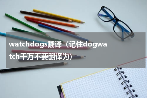 watchdogs翻译（记住dogwatch千万不要翻译为）