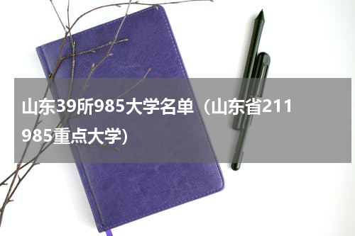 山东39所985大学名单（山东省211985重点大学）