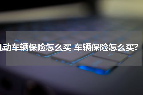 机动车辆保险怎么买 车辆保险怎么买?
