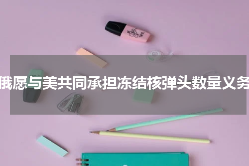 俄愿与美共同承担冻结核弹头数量义务