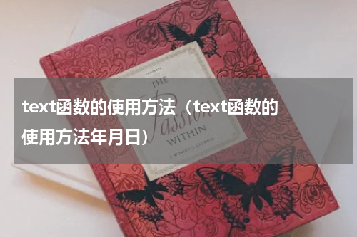 text函数的使用方法（text函数的使用方法年月日）