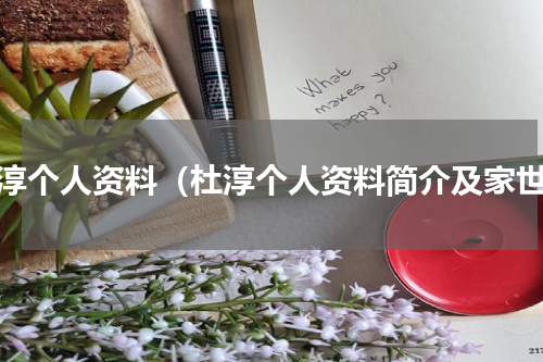 杜淳个人资料（杜淳个人资料简介及家世）