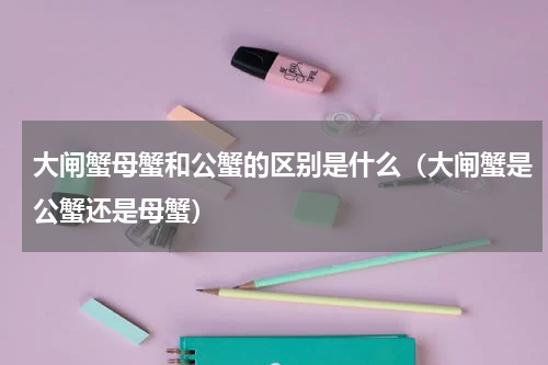 大闸蟹母蟹和公蟹的区别是什么（大闸蟹是公蟹还是母蟹）