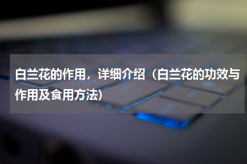 白兰花的作用，详细介绍（白兰花的功效与作用及食用方法）