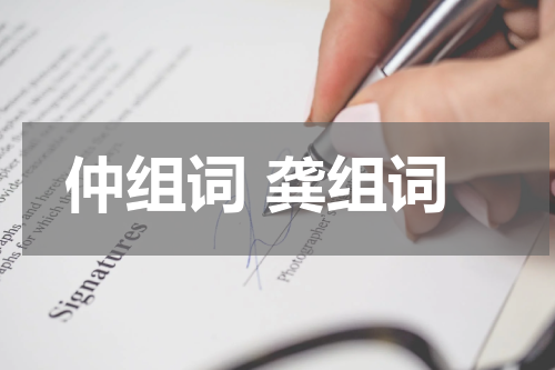 仲组词 龚组词