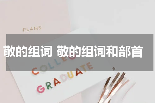 敬的组词 敬的组词和部首