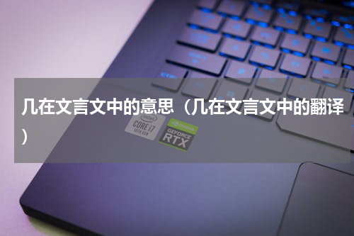 几在文言文中的意思（几在文言文中的翻译）