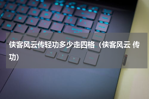 侠客风云传轻功多少走四格（侠客风云 传功）